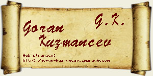 Goran Kuzmančev vizit kartica